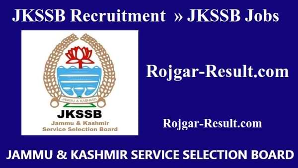 JKSSB Recruitment JKSSB Bharti JKSSB Vacancy