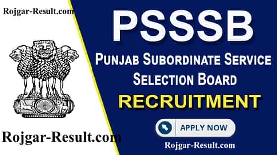 PSSSB Recruitment SSSB Punjab Recruitment Punjab SSSB Recruitment