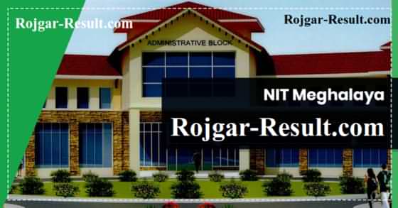 NIT Meghalaya Recruitment NIT Meghalaya faculty Recruitment 