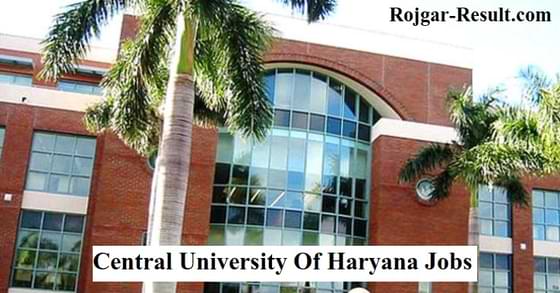 CUH Recruitment Central University Of Haryana Recruitment